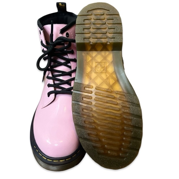 Dr. Martens Youth 1460 Patent Leather Boot in Pale Pink - Picture 10 of 10